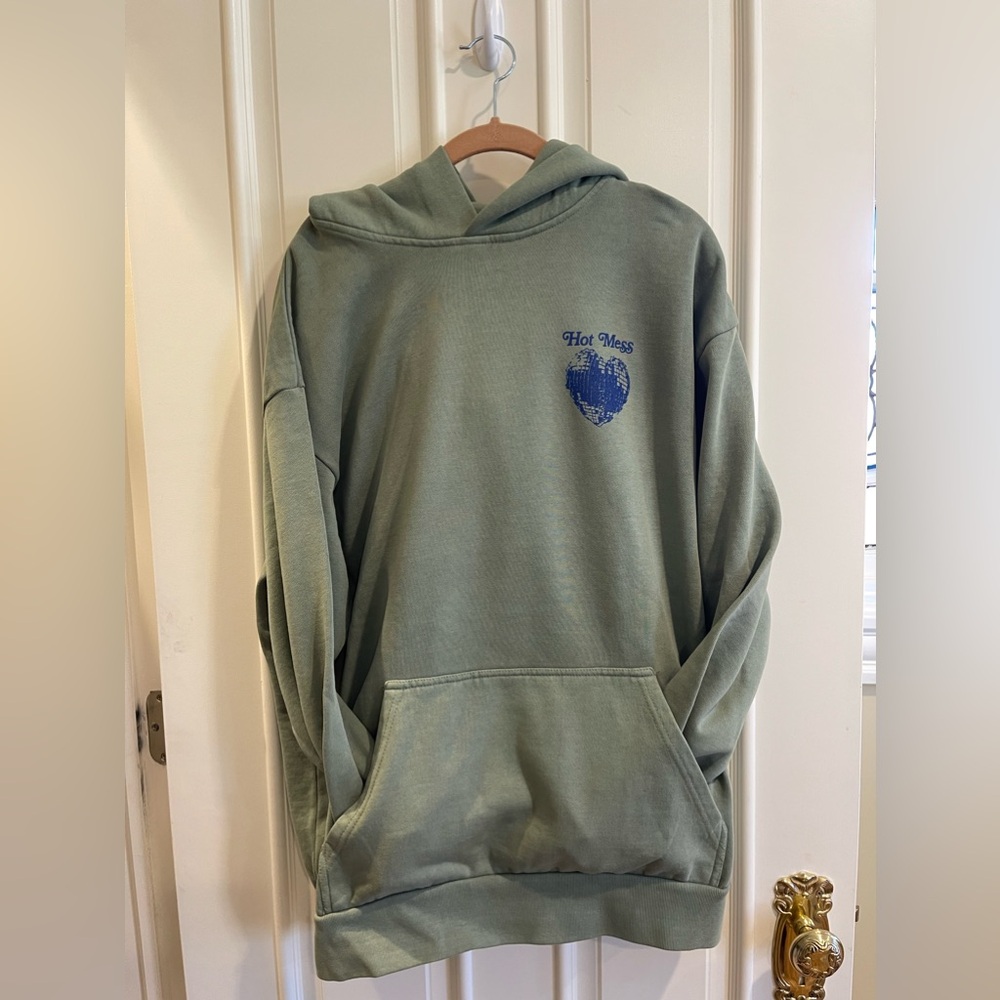 Alix Earle Unwell Sweatshirt size Large green